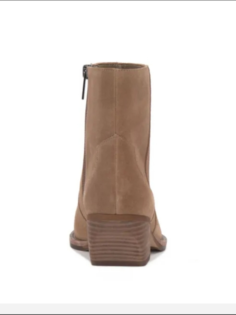 Vince Camute Payton Women Geniun Suede Ankle Boot in Taupe Western Size8M - Picture 5 of 14